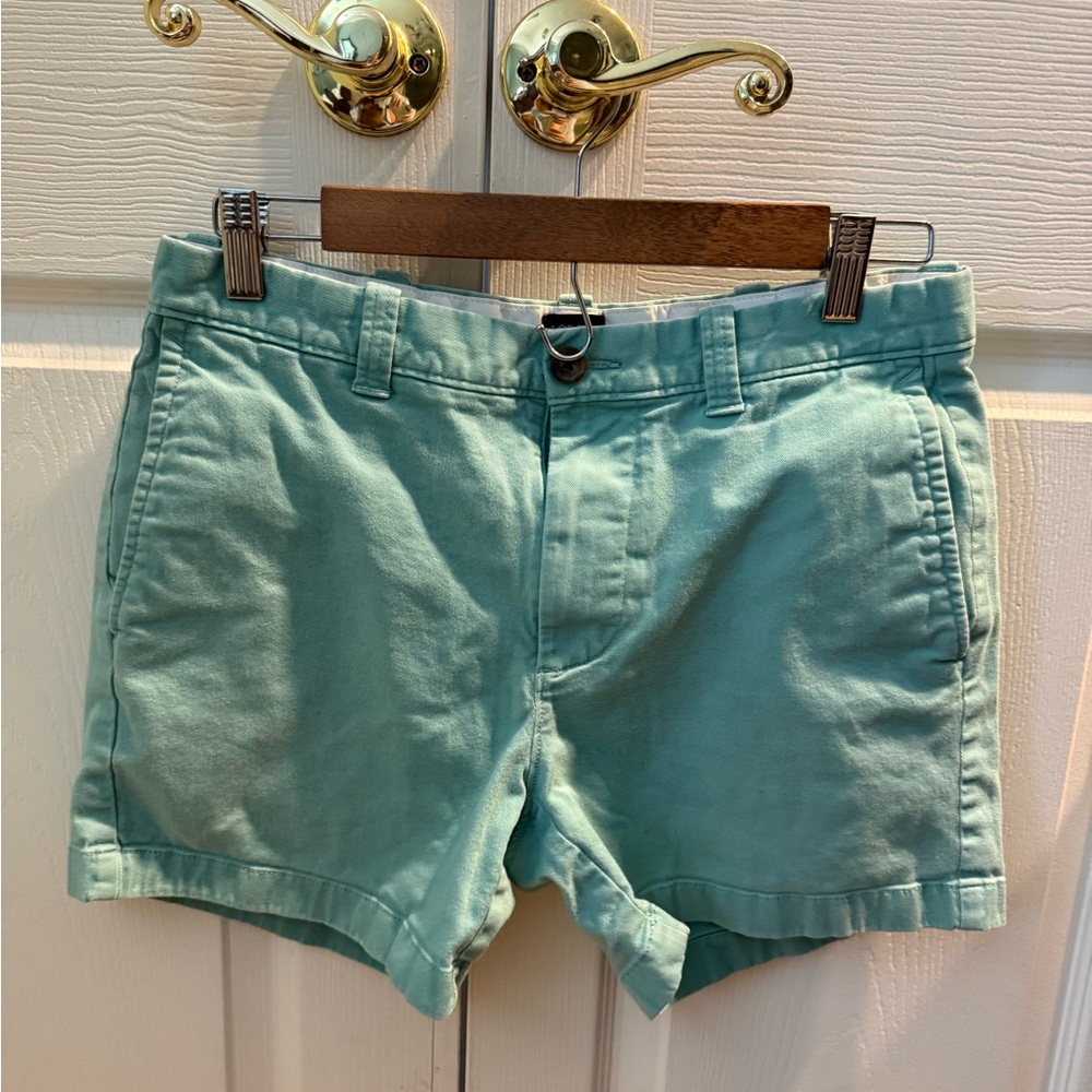 JCrew Chino shorts. Size 30. Mint colored.